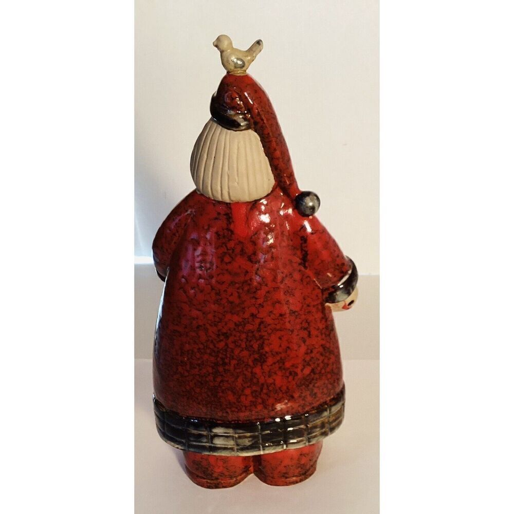Folk Art Santa Figure Rustic Christmas Decor Holiday St. Nick - Picture 2 of 5